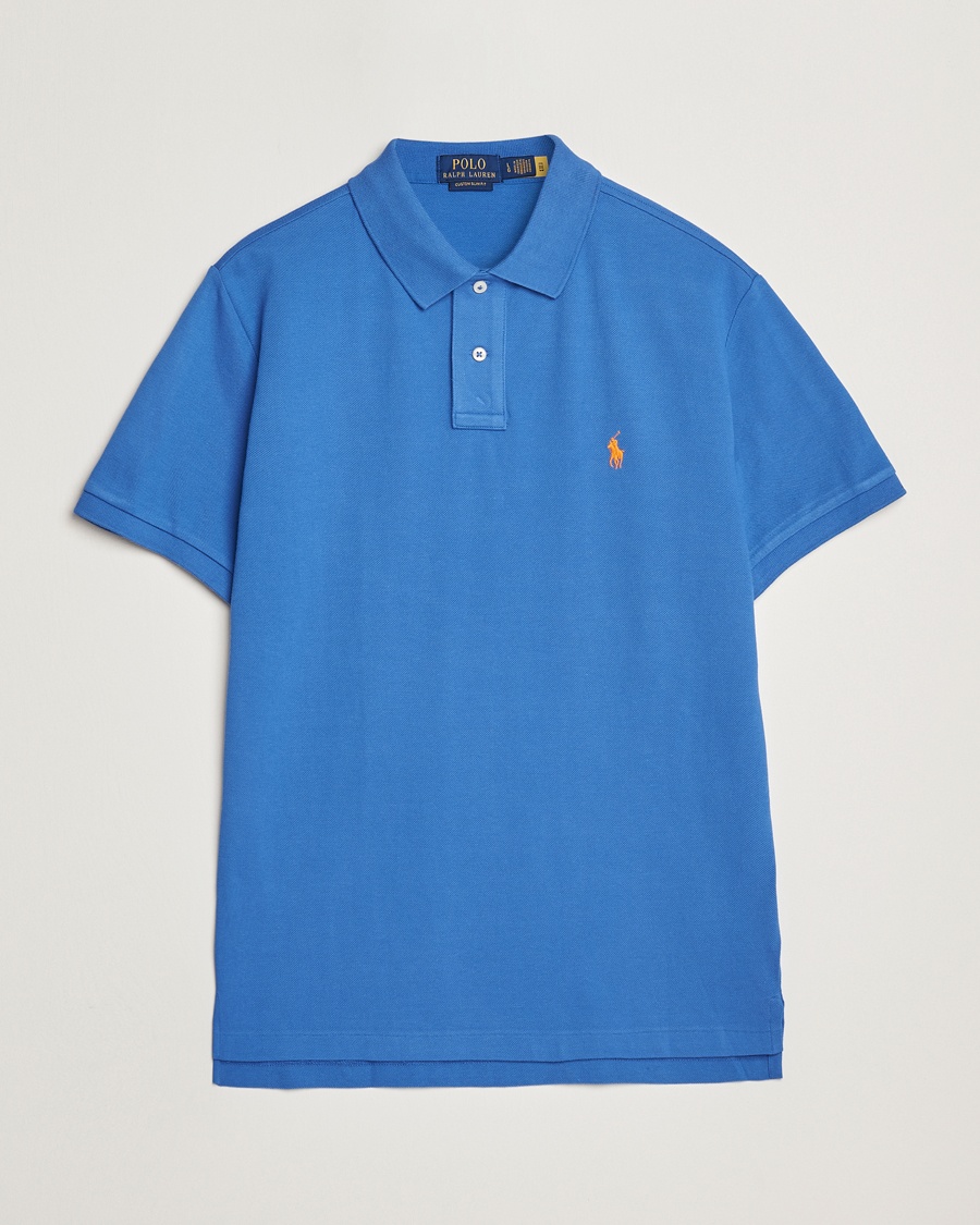 Polo Ralph Lauren Custom Slim Fit Polo New Iris Blue – Sininen