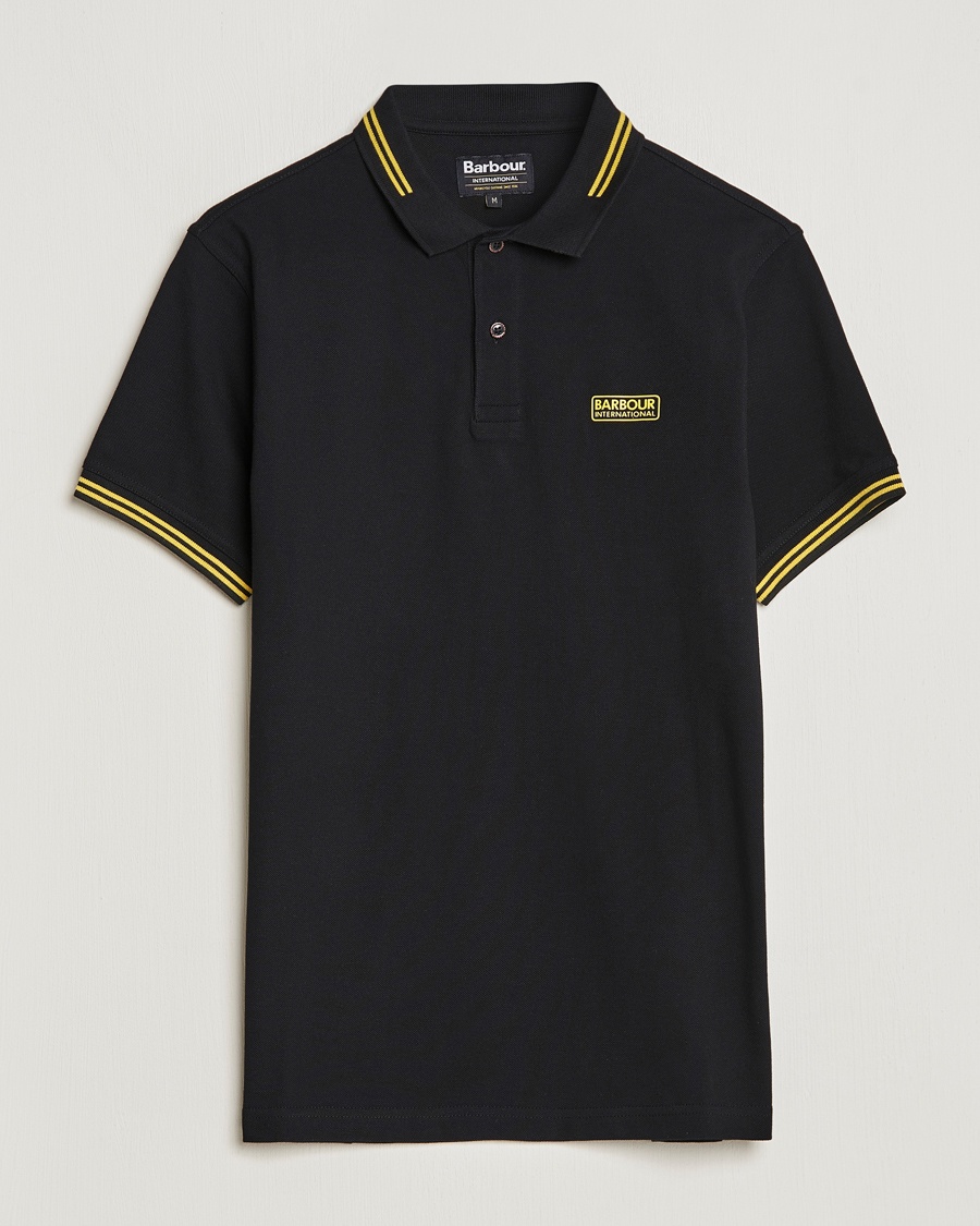 Barbour International Essential Tipped Polo Black – Musta