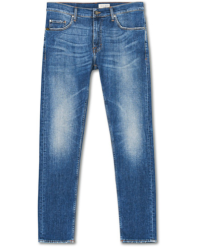 Mies | Farkut | Tiger of Sweden | Pistolero Stretch Organic Cotton Son Jeans Mid Blue
