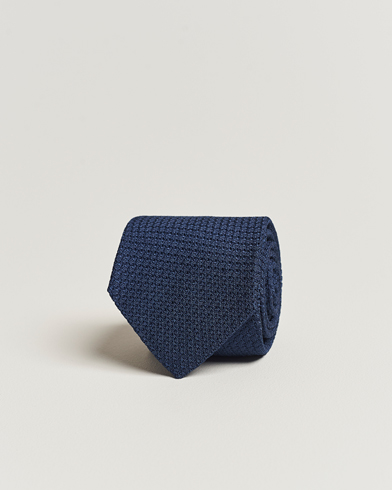 Mies |  | Amanda Christensen | Silk Grenadine 8 cm Tie Napoli Blue