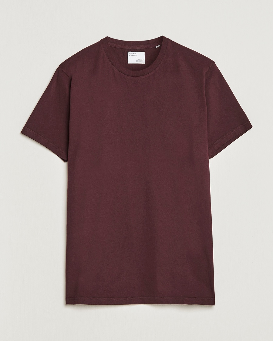 Colorful Standard Classic Organic T-Shirt Oxblood Red – Punainen