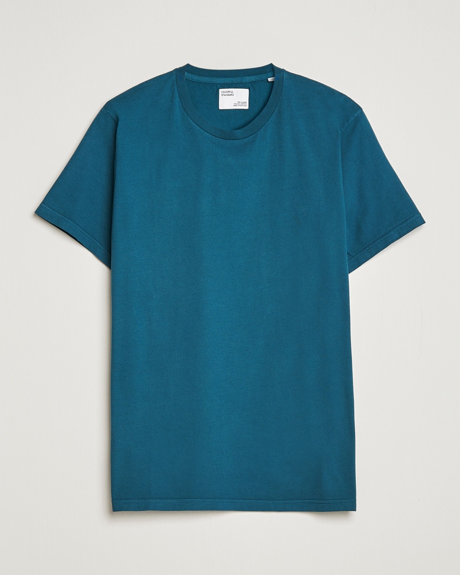 Colorful Standard Classic Organic T-Shirt Ocean Green – Sininen