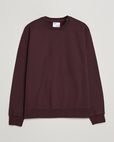 Mies |  | Colorful Standard | Classic Organic Crew Neck Sweat Oxblood Red