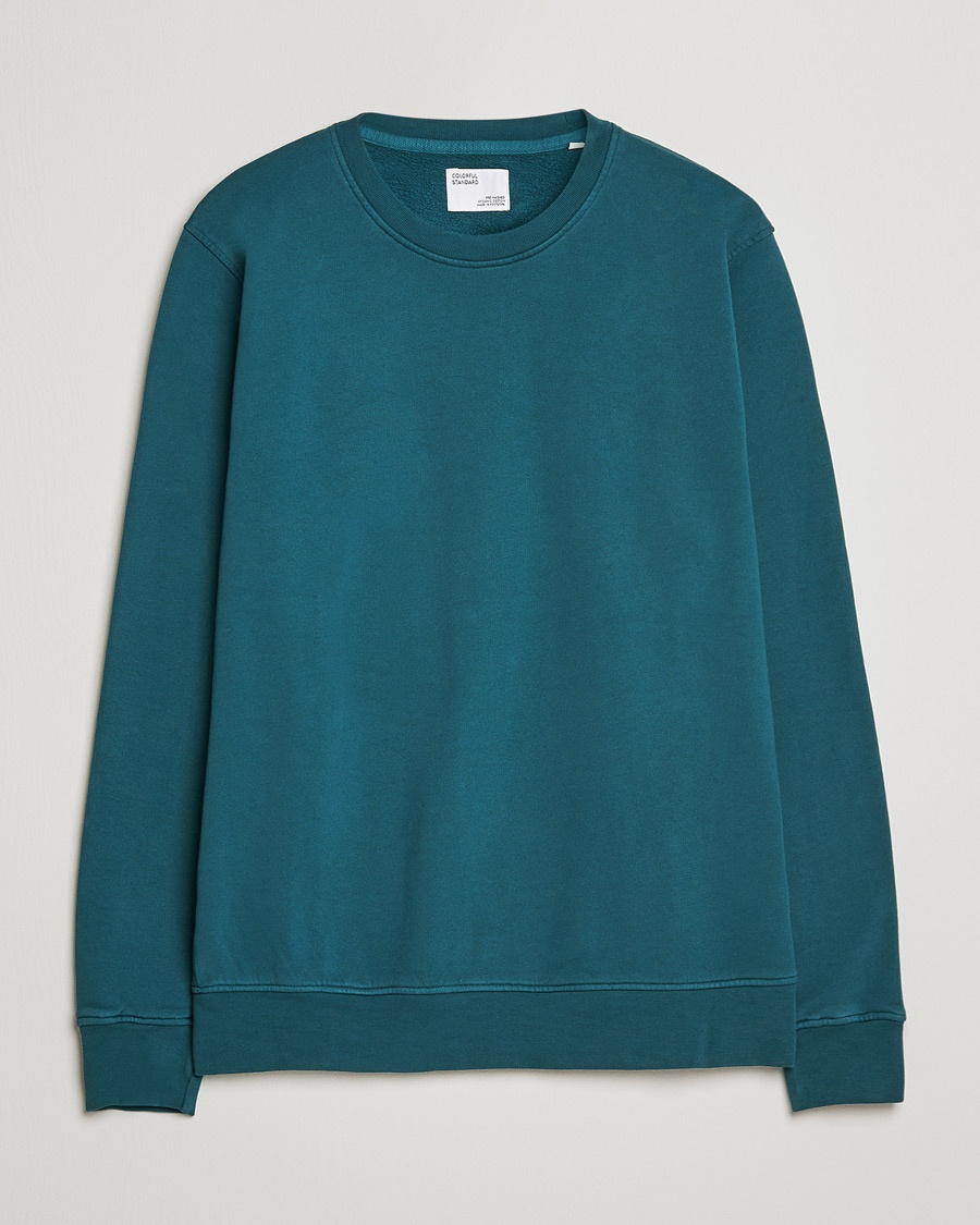 Colorful Standard Classic Organic Crew Neck Sweat Ocean Green – Vihreä