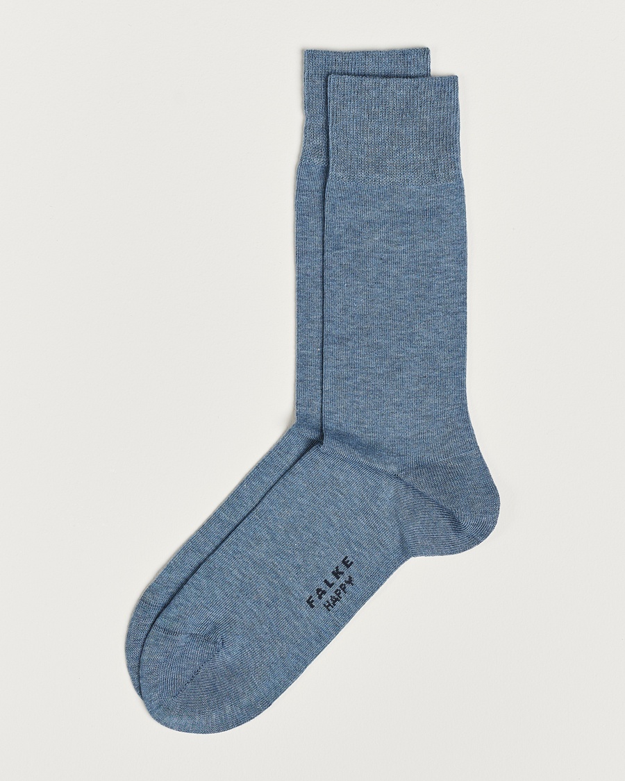 Falke Happy 2-Pack Cotton Socks Light Blue – Sininen