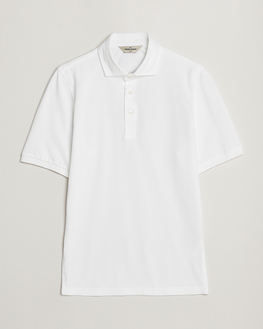 Gran Sasso Washed Polo White – Valkoinen