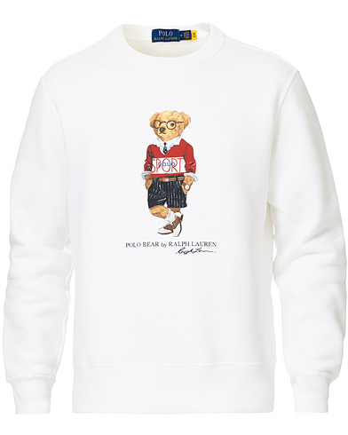 Mies |  | Polo Ralph Lauren | Printed Sports Bear Sweatshirt White