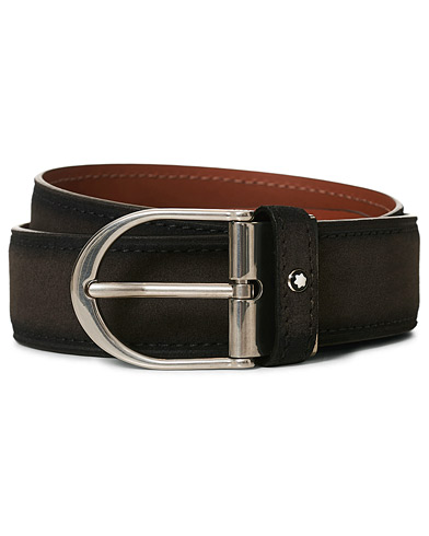 Mies | Montblanc | Montblanc | Horseshoe Buckle Belt 35mm Grey Suede