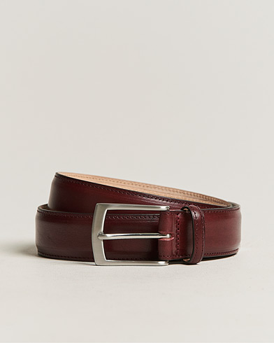 Mies | Business & Beyond | Loake 1880 | Henry Leather Belt 3,3 cm Burgundy
