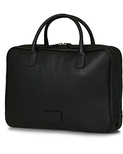 Miehet | Laukku | Anderson's | Full Grain Leather Briefcase Black