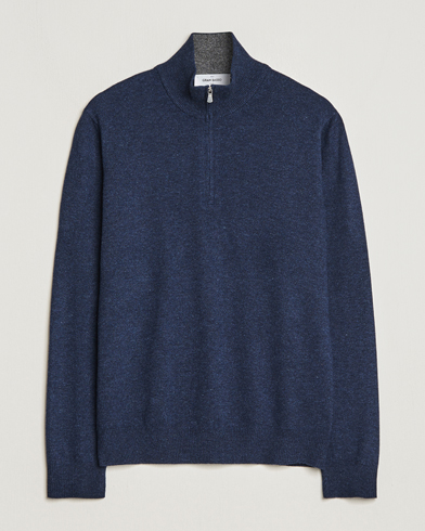 Mies |  | Gran Sasso | Wool/Cashmere Half Zip Navy