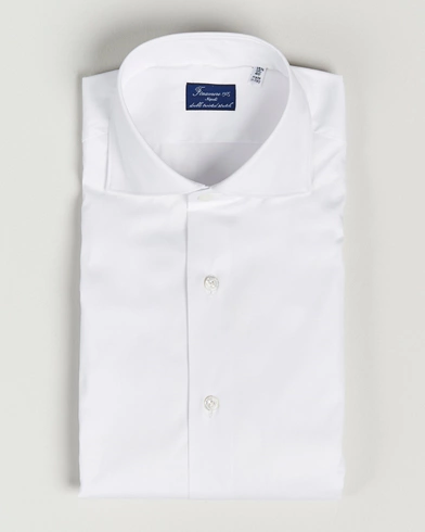 Mies | Festive | Finamore Napoli | Milano Slim Fit Stretch Shirt White