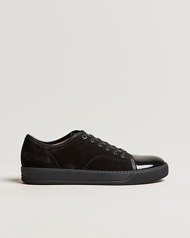 Mies | Lanvin | Lanvin | Patent Cap Toe Sneaker Black/Black