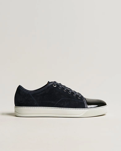 Mies |  | Lanvin | Patent Cap Toe Sneaker Navy