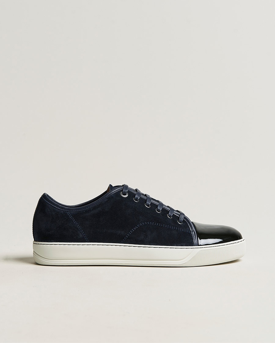 Lanvin DBB1 Patent Cap Toe Sneaker Navy – Sininen
