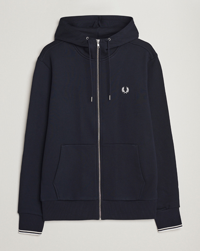 Mies | Fred Perry | Fred Perry | Full Zip Hooded Sweatshirt Navy