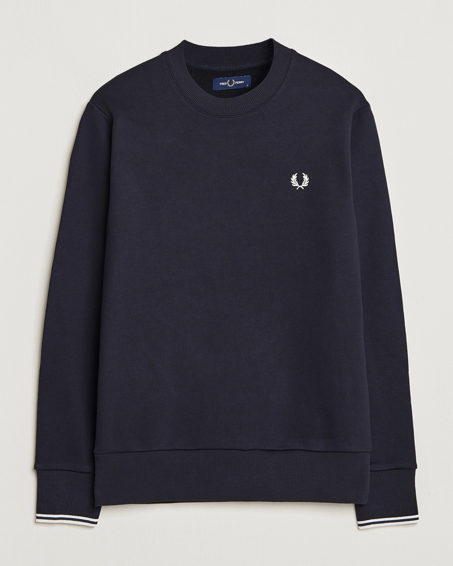 Fred Perry Crew Neck Sweatshirt Navy – Sininen