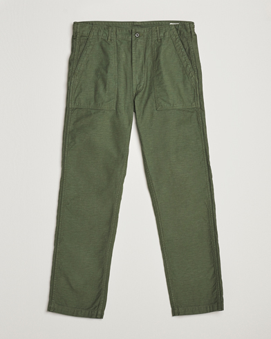 Mies |  | orSlow | Slim Fit Original Sateen Fatigue Pants Army Green