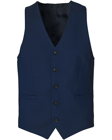Mies |  | Tiger of Sweden | Litt Wool Waistcoat Blue