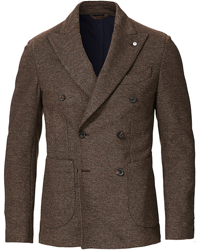  Tom Double Breasted Blazer Brown