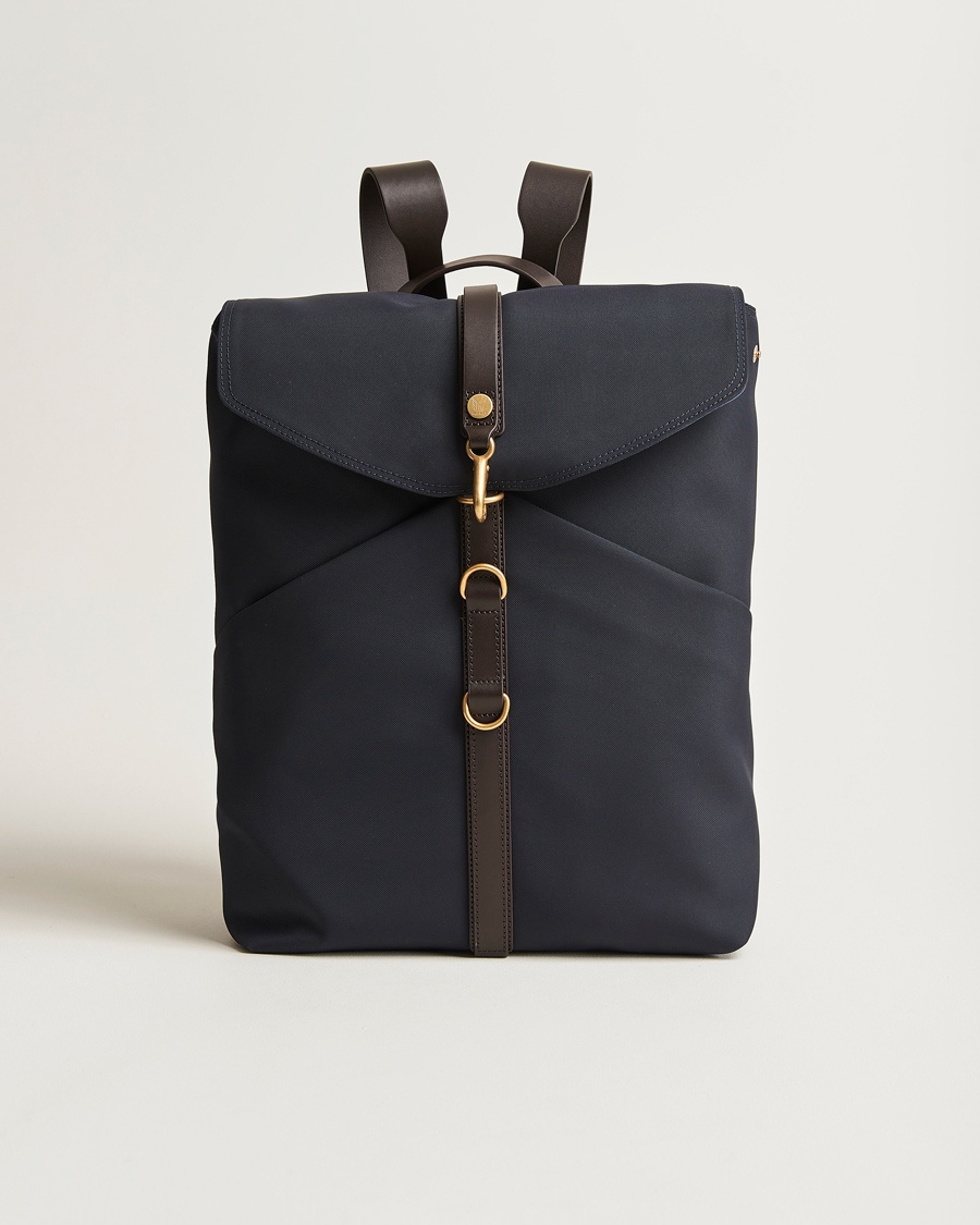 Mismo M/S Rucksack Navy/Dark Brown – Sininen