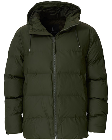 Mies |  | RAINS | Waterproof Puffer Hooded Jacket Green