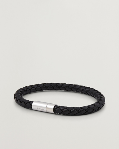 Rannekoru |  Round Leather Bracelet Black