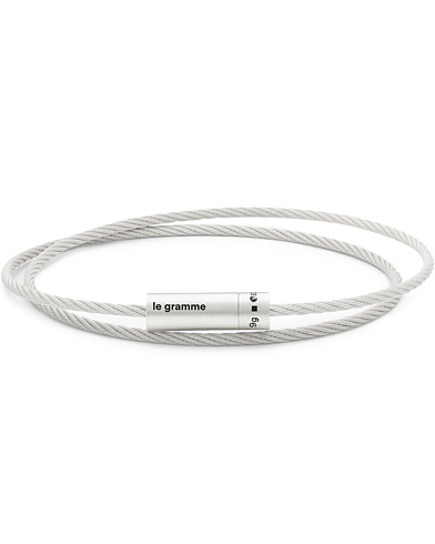  Double Cable Bracelet Polished Sterling Silver 9g