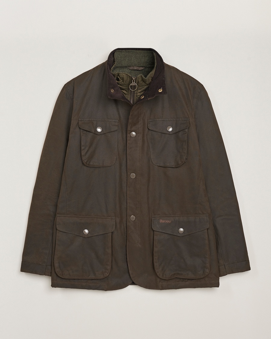 Barbour Lifestyle Ogston Waxed Jacket Olive – Vihreä