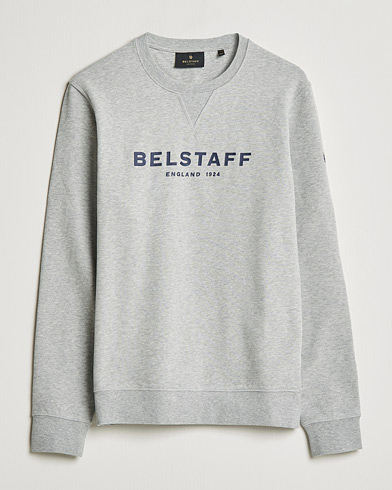 Mies | Collegepuserot | Belstaff | 1924 Crew Neck Logo Sweat Grey Melange