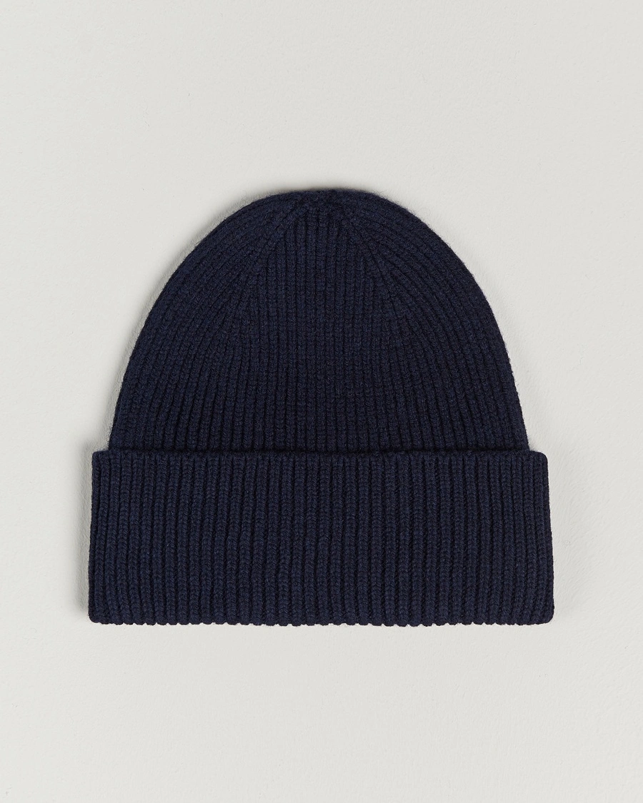Colorful Standard Merino Wool Beanie Navy Blue – Sininen