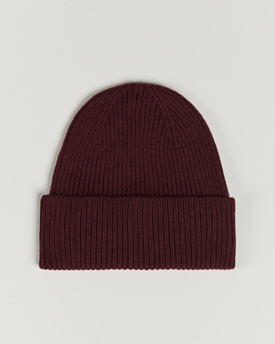 Mies | Pipot | Colorful Standard | Merino Wool Beanie Oxblood Red