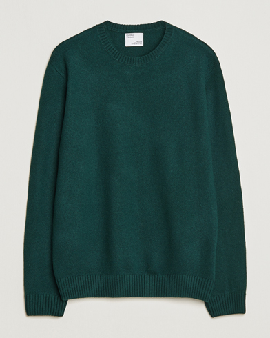 Mies | Neuleet | Colorful Standard | Classic Merino Wool Crew Neck Emerald Green