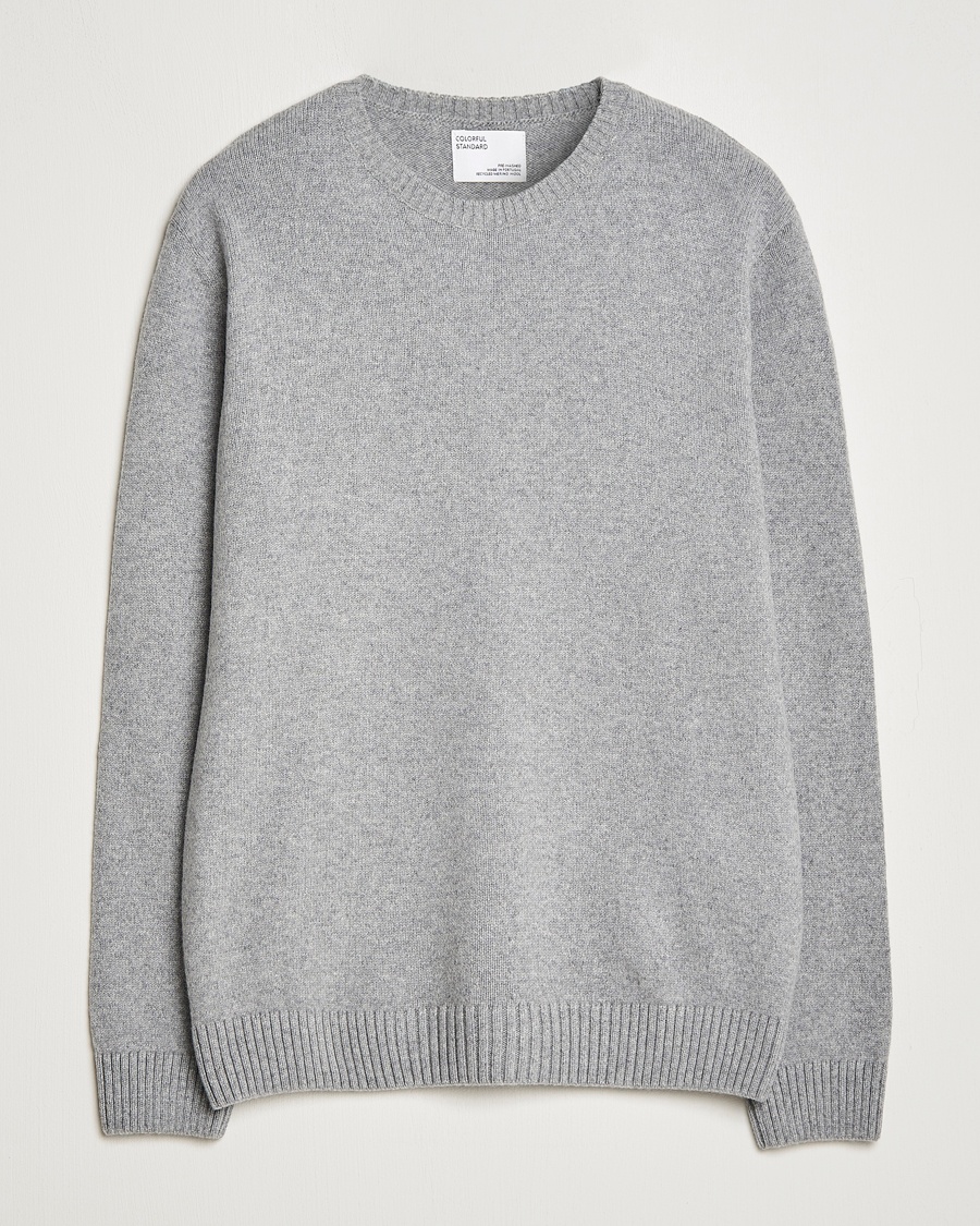 Colorful Standard Classic Merino Wool Crew Neck Heather Grey – Harmaa