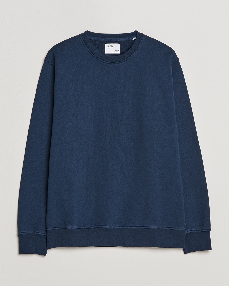 Colorful Standard Classic Organic Crew Neck Sweat Navy Blue – Sininen