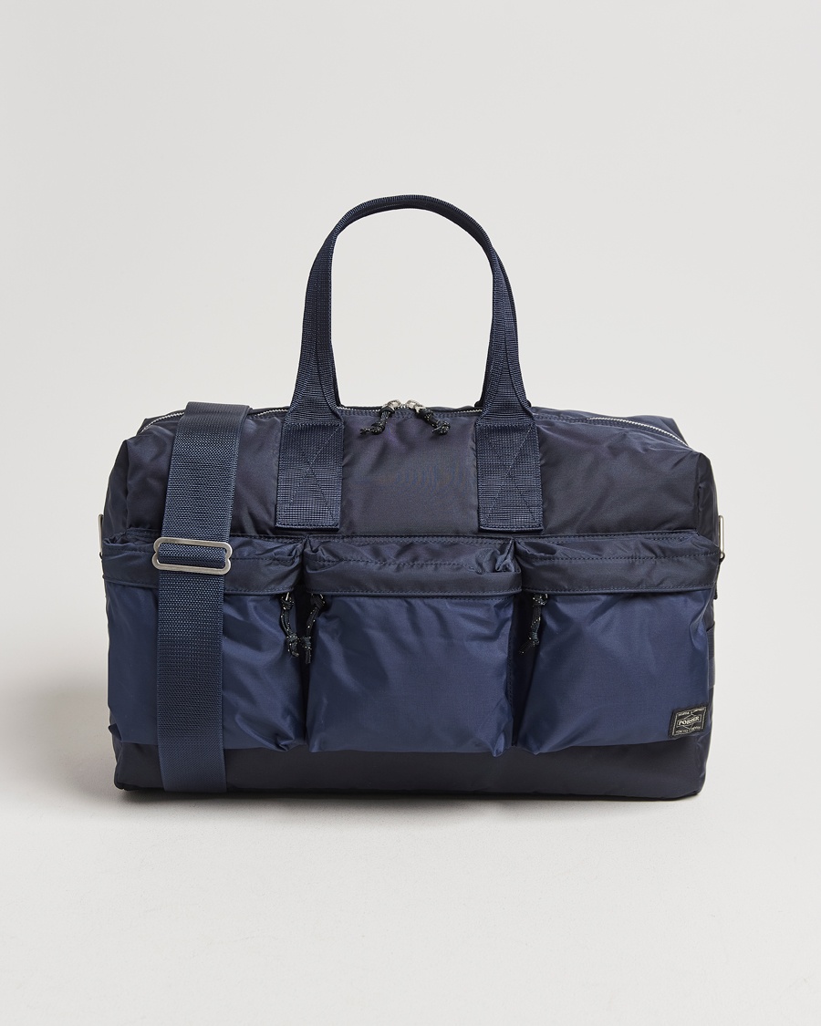 Porter-Yoshida & Co. Force 2Way Duffel Bag Navy Blue – Musta