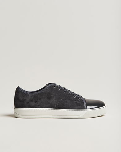 Mies |  | Lanvin | Patent Cap Toe Sneaker Dark Grey
