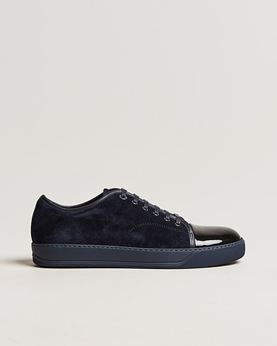 Mies |  | Lanvin | Patent Cap Toe Sneaker Navy/Navy