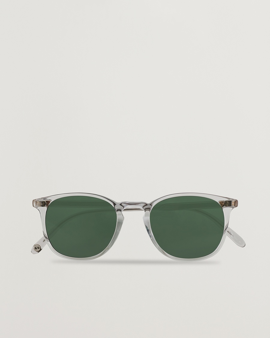 Garrett Leight Kinney 49 Sunglasses Transparent/Green – Läpinäkyvä