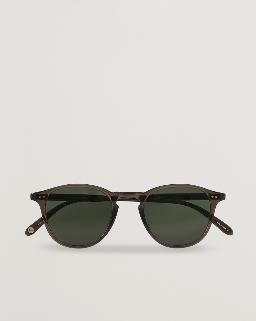 Garrett Leight Hampton 46 Sunglasses Black Glass – Musta