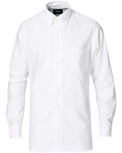 Mies |  | Drake's | Oxford Button Down Shirt White