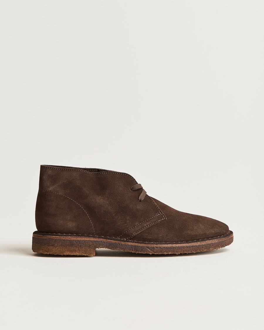 Drake's Clifford Suede Desert Boots Dark Brown – Ruskea