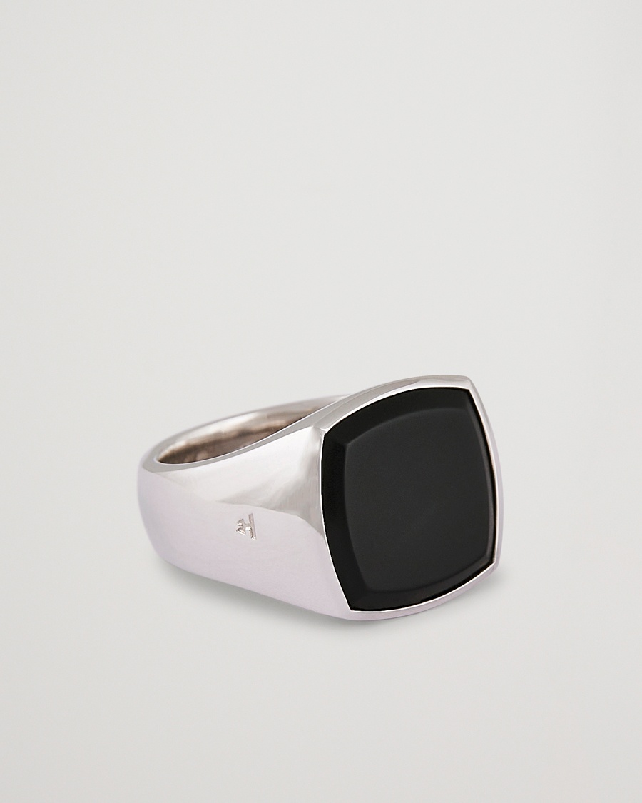 Tom Wood Cushion Black Onyx Ring Silver – Hopea