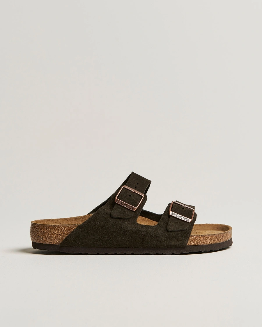 BIRKENSTOCK Arizona Soft Footbed Mocha Suede – Ruskea