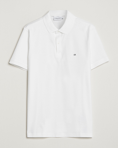 Mies | Pikeet | Calvin Klein | Liquid Touch Slim Fit Polo Bright White