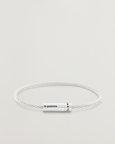 Mies |  | LE GRAMME | Cable Bracelet Brushed Sterling Silver 9g