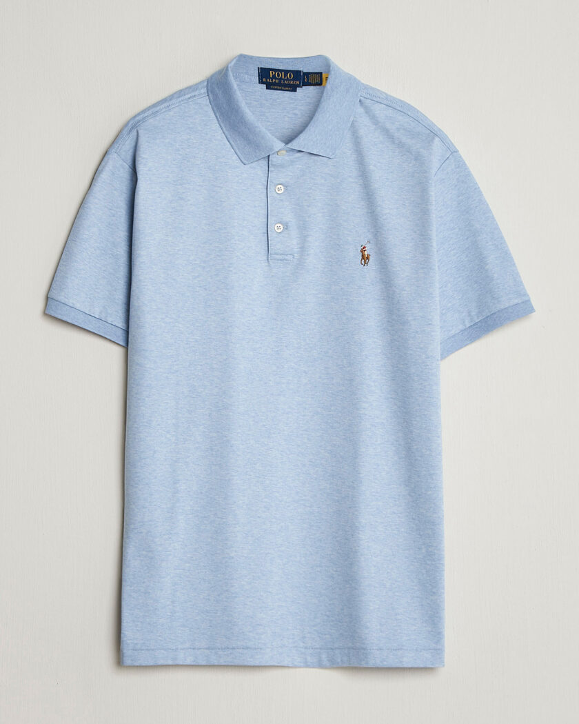 Polo Ralph Lauren Luxury Pima Cotton Polo Jamaica Heather – Sininen