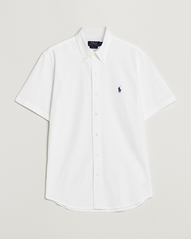 Mies | Pikee-paidat | Polo Ralph Lauren | Featherweight Mesh Short Sleeve Shirt White