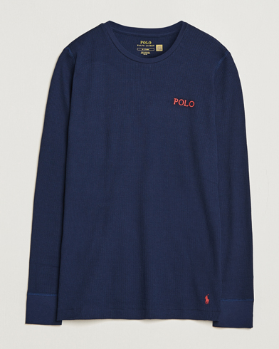 Mies | Pitkähihaiset t-paidat | Polo Ralph Lauren | Waffle Long Sleeve Crew Neck Cruise Navy