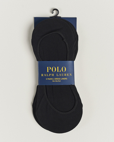 Mies | Nilkkasukat | Polo Ralph Lauren | 3-Pack No Show Socks Black